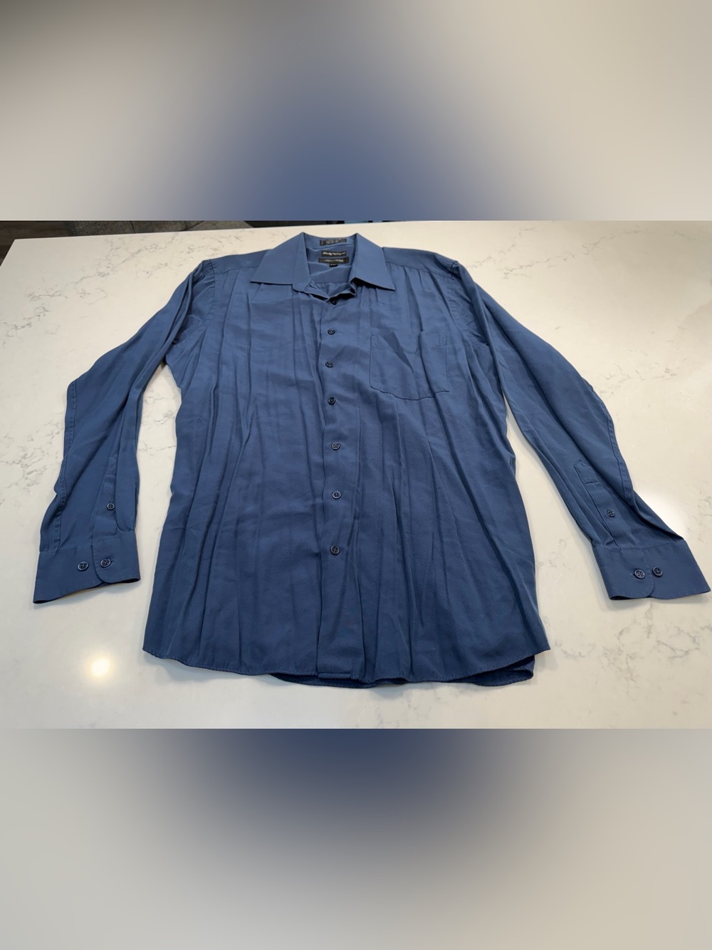 Pierre Cardin long sleeve ultra silky shirt size 16 - 16 1/2 (Lg)